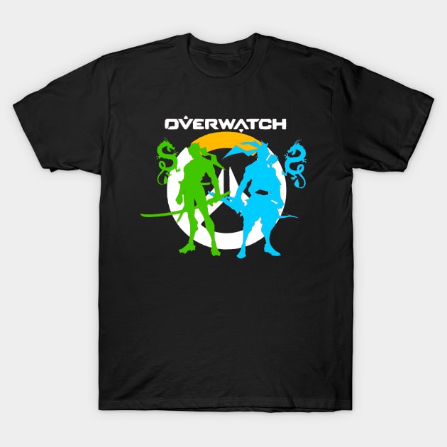 Genji and Hanzo - Overwatch T-Shirt by OtakuPapercraft